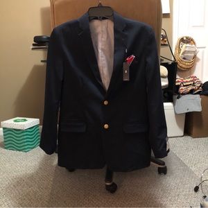 Boys izod sports coat new size 16 navy